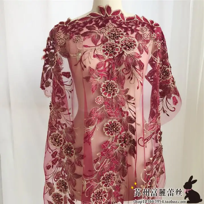 1 шт. 132*32 см нигерийская кружевная ткань для свадьбы 2018 золотые африканские