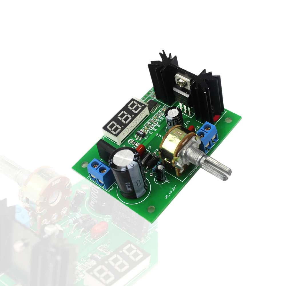 

DC 1.25V-28V LM317 AC/DC Continuously Adjustable Voltage Regulator Step-down Power Supply Module with LED Display