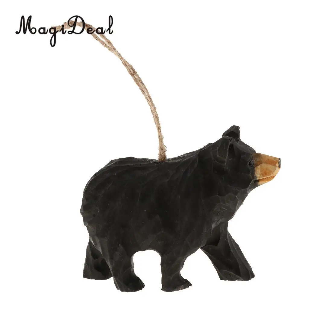 100% Hand Carved Vivid Wooden Animal Wood Hanging Decoration Wind Chimes Garden Wall Hanging Crafts Gifts Retro Outdoor Decor