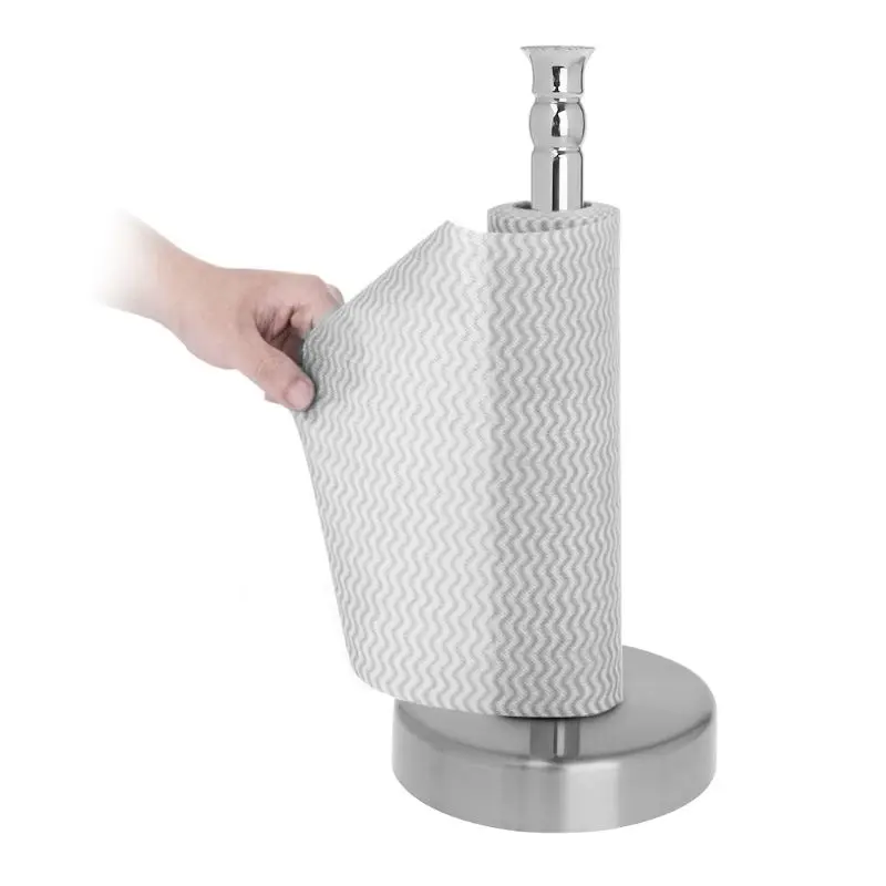 

Stainless Steel Kitchen Roll Paper Towel Holder Bathroom Tissue Toilet Paper Stand Napkins Rack Home Table Accessories