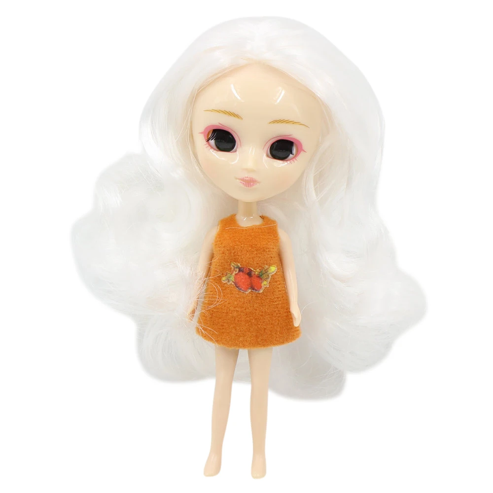 Ледяная мини-кукла пульпа 11 см много видов волос цвета одежды случайный