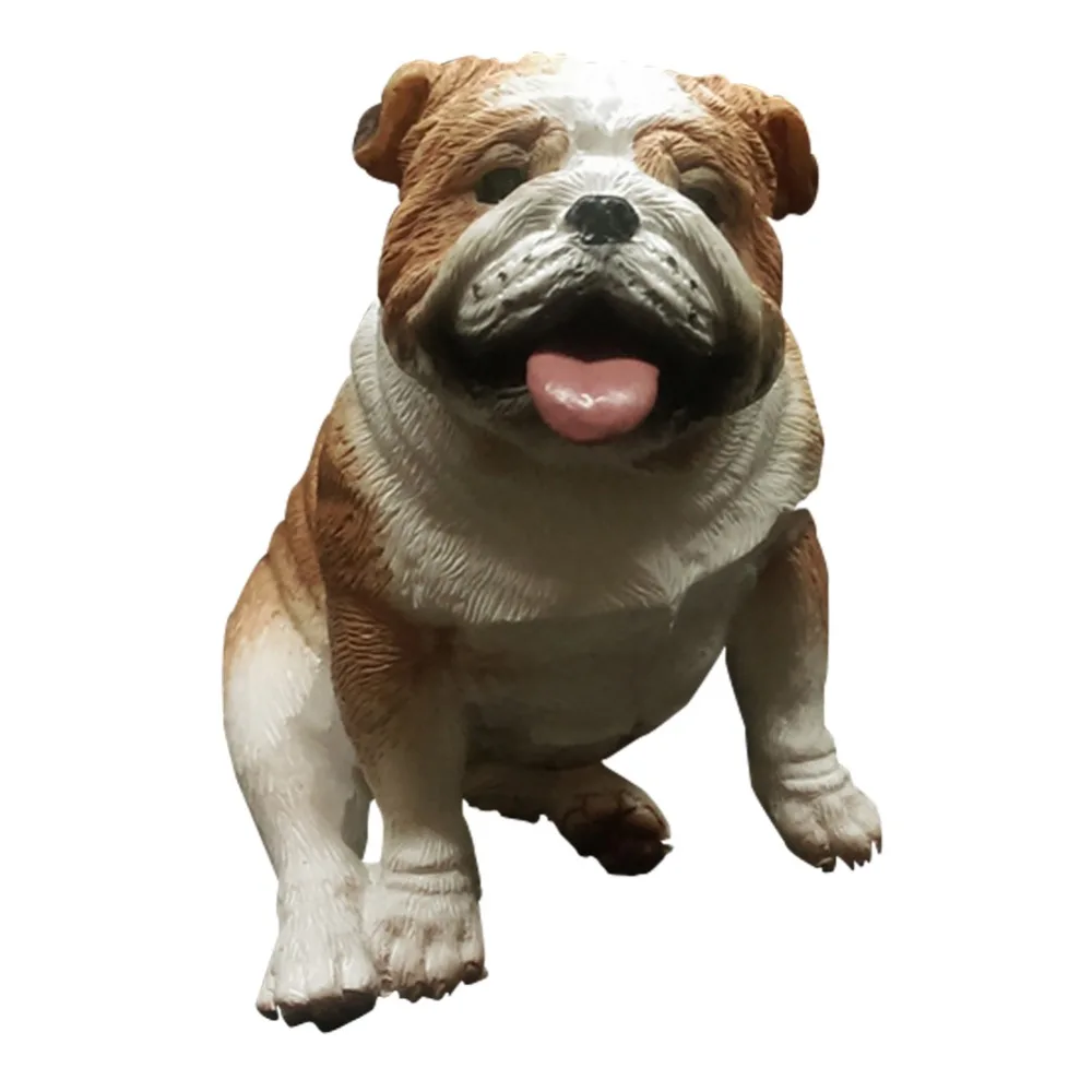 

British Bulldog Mini Resin Crafts Decorative Resin Dog Figurines for Decoration
