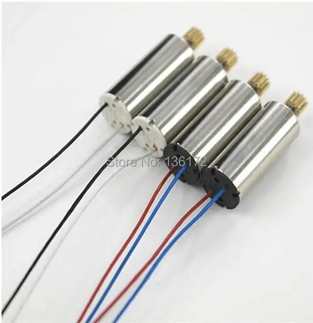 

Ewellsold H8C F183 2.4G 4CH 6-Axis Remote Control RC drone Quadcopter parts motor A+motor B 4pcs
