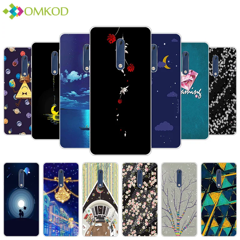 5.2 inch Case For Nokia 5 TPU Cover Nokia5 Silicone Phone Cases nokia5 Disorganized Back for Five Shells Bag | Мобильные телефоны и