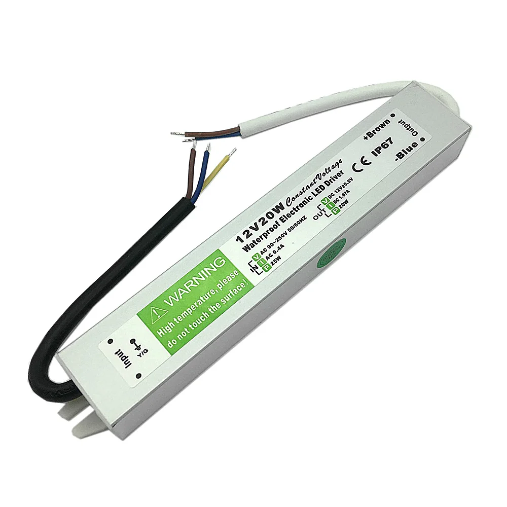 Светодиодный трансформатор адаптер питания DC12V/24 В 10 Вт/20 Вт/30 Вт/36 Вт/50 Вт/250 Вт