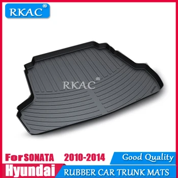 

RKAC Rubber mats car trunk mat custom fit for Hyundai Sonata 2010-2014 car rear cargo boot liner auto organizer accessories