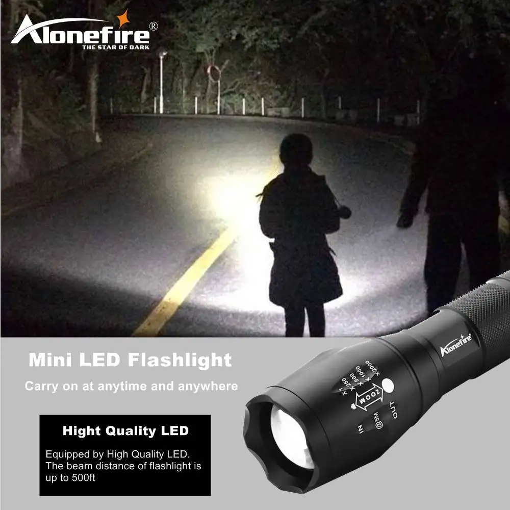 Alonefire G700 CREE XM-L2 T6 V6 8000 лм алюминиевый светодиодный фонарь с зумом тактический фонарь для охоты и путешествий AAA 18650 перезаряжаемый аккумулятор