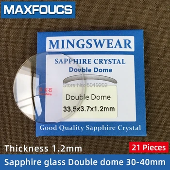 

Watch Glass Thick 1.2mm Diameter 30-40mm Double dome Sapphire Anti scratch Smooth Round Transparent Crystal ，21 pieces Suit