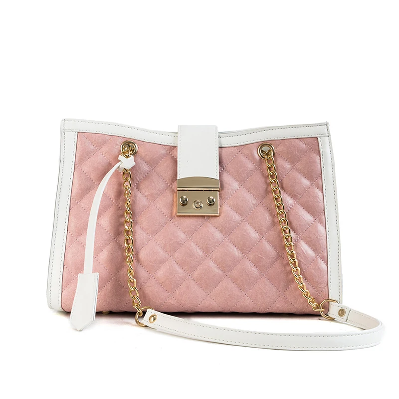 

ACE LOVE Brand New Autumn Soft Warm Diamond Pattern PU Women Casual Tote Bags Large Capacity Chain Cool Girl Shoulder Bag 2018