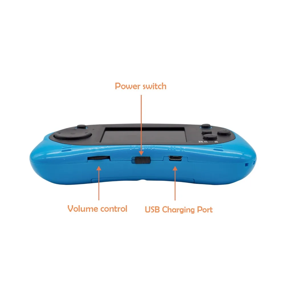 Handheld Game Console for Children Built in 260 Classic Old Video Games Retro Arcade Gaming Player Portable Boy Birthday Gift