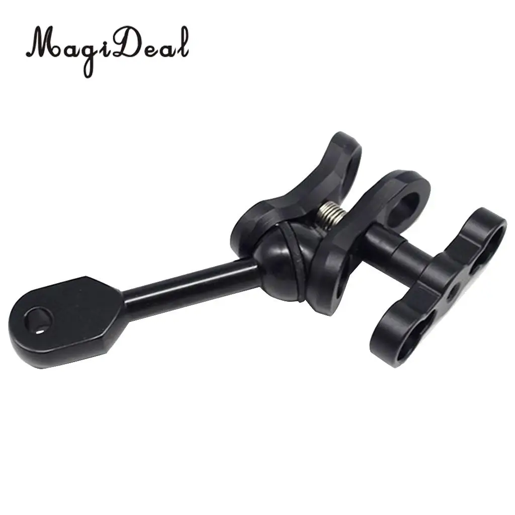 MagiDeal Aluminum Alloy Diving Light Clip Arm Clamp Mount Ball Base Adapter for Underwater Camera Swimming Scuba Snorkeling Acce