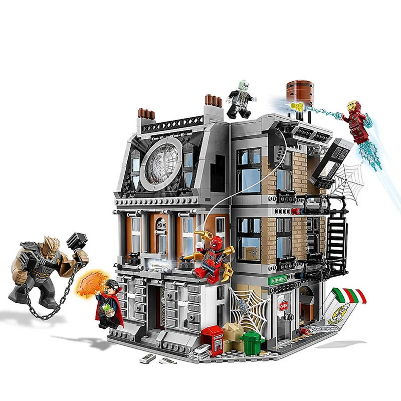 Marvel Мстители Бесконечность войны Sanctum Sanctorum разборка строительный блок мультфильм модель дом кирпичи развивающие игрушки - Цвет: 10840