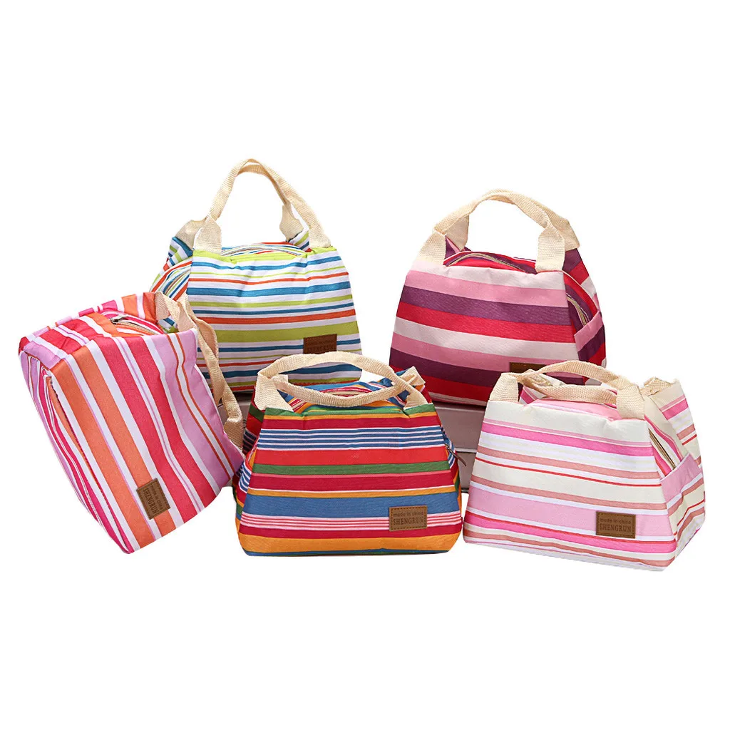 

Storage Bag Organizer Thermal Insulated Lunch Boxes Tote Cooler Zipper Bag Lunch Pouch 2019 New Dropshipping Kitchen Accessories