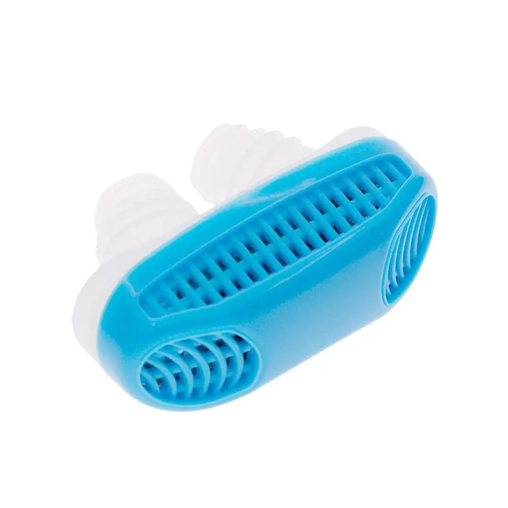 Silicone Anti Snore Nasal Dilators Apnea Aid Device Stop Snoring Nose Clip Nose Breathing Apparatus Stop Snoring Devices - Цвет: Синий