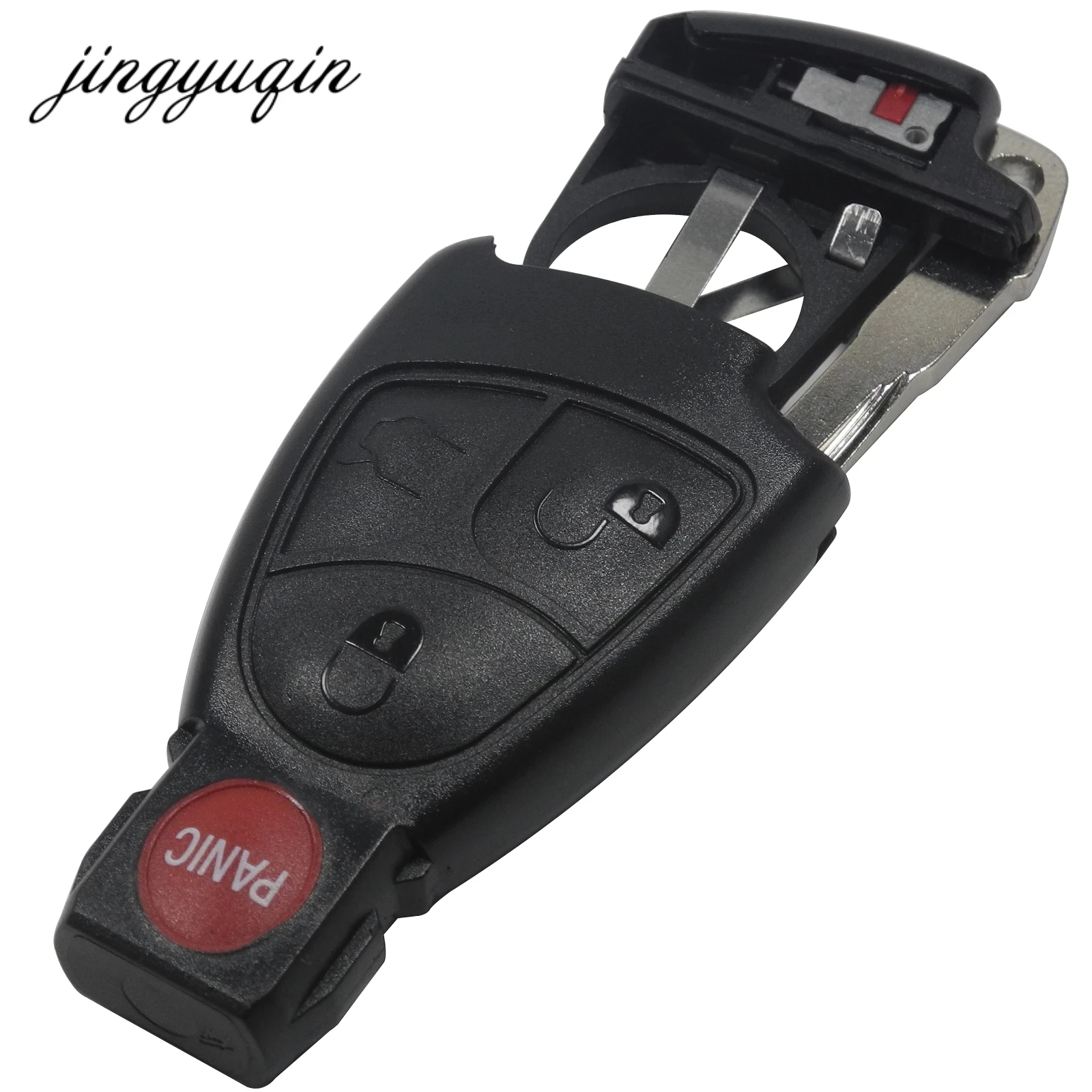 jingyuqin 3 1 buttons Remote Keyless Smart Key fob Case Shell With font b Battery b