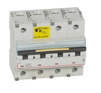 

MAGNETOTERMICO DX3 10/16KA-C 4P 100A