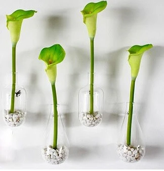 2 шт./лот ваза для цветов украшение дома стеклянная декоративные вазы домашний