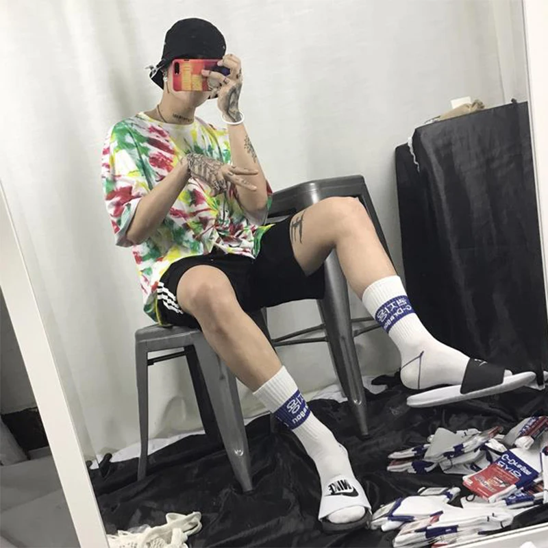SGEDONE унисекс хлопковые GD носки с буквами корейский стиль для женщин Harajuku Хип хоп