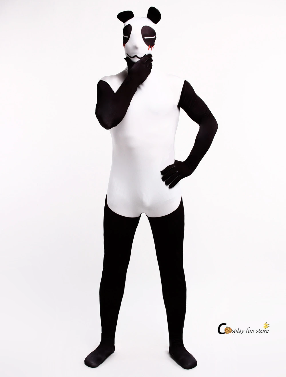 

2017 Panda Lycra Spandex Zentai Suit