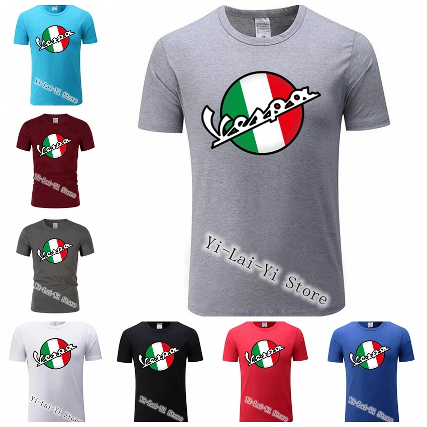 

Free Shipping! Vintage Vespa 3D T Shirt Men Italy Scooter Vespa Tee TShirt 80's 90's Teenage Women Motorcycle Youth T-shirt