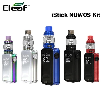 

Original Eleaf iStick NOWOS Kit 80W NOWOS Box MOD Vape 4400mah Battery 6.5ML ELLO Duro Tank with HW-N HW-M Dual Coil E Cigarette