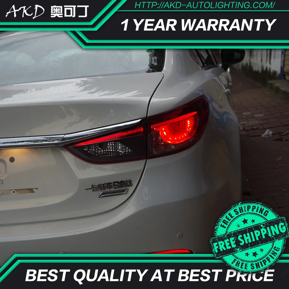 

AKD tuning cars Tail lights For Mazda 6 Atenza Taillights LED DRL Running lights Fog lights angel eyes Rear parking lights
