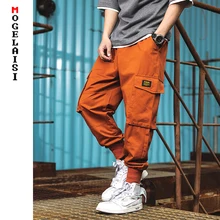 Уличная одежда, мужские брюки карго,, высокая улица, хип-хоп, много карманов, свободные брюки, повседневные Молодежные брюки, pantalon homme A151-A913