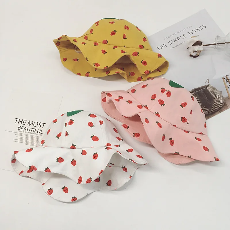 

1-2 Years Old Child Thin Sunscreen Adjustable Size Cap Cotton Fisherman Hat Baby Beach Sunscreen Outdoor Travel Sunshade Hat