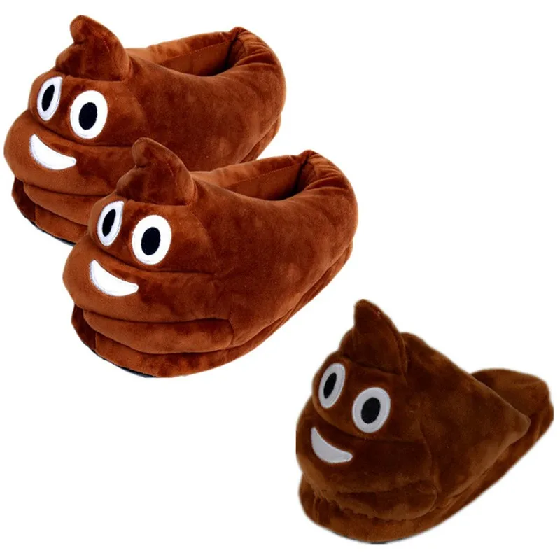 Lovely-Emoji-Valentine-Gift-Poo-Plush-Slippers-Expression-Men-Women-Home-Slipper-Children-Shit-Warm-House (1)