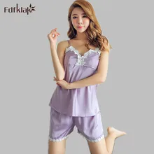 Модные летние пижамы на бретельках, женская пижама, атласная пижама, одежда для сна для девочек, спортивный костюм из двух предметов, E1257