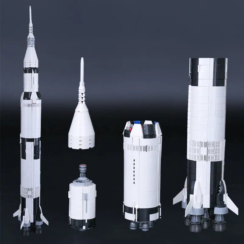 

Lepin 37003 1969Pcs Creative Series The Apollo Saturn V Launch Vehicle Set Children Educational Building Blocks Bricks Toy 21309