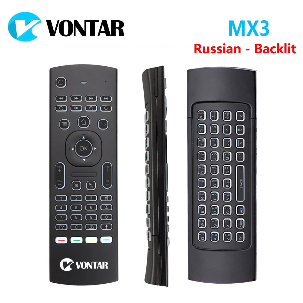 MX3 Air mouse умный голосовой пульт дистанционного управления 2,4G Беспроводная клавиатура с подсветкой MX3 Pro для X96 mini KM3 A95X F2 H96 MAX Android tv Box