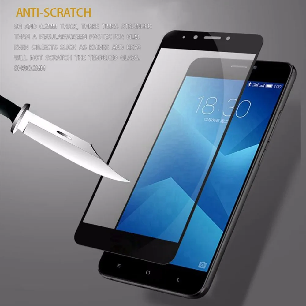 

Protective Tempered Glass For Xiaomi Redmi Note 4X Redmi 4X 9H Screen Protector Film For Redmi Note 4 Global Glass Full Cover