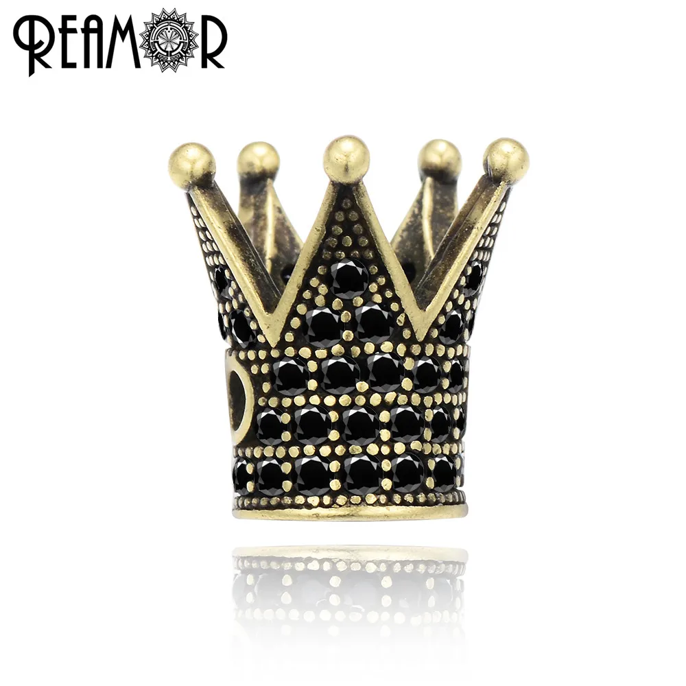 Бусина REAMOR 2 мм черная Micro Pave циркониевая королевская с серебряным покрытием