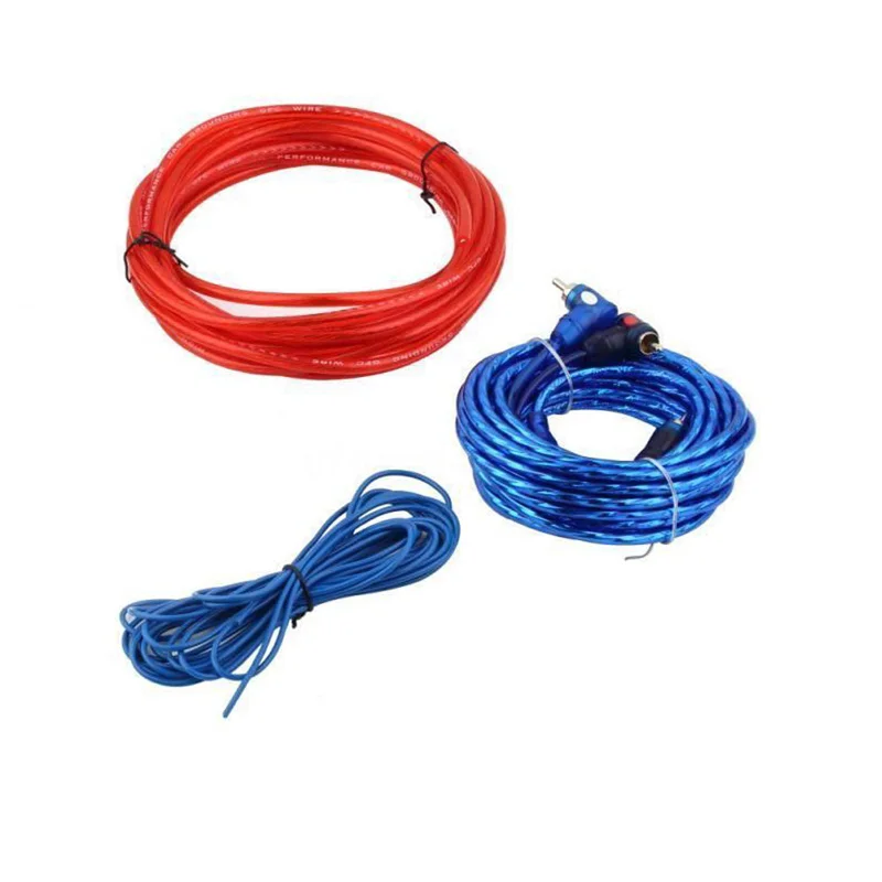 Nuevo Cable de Audio para coche de 1500 W Cable amplificador de cableado Kit de instalación de altavoz Subwoofer Cable de alimentación 8GA soporte de fusible de 60 AMP Nuevo Cable de Audio para coche de 1500 W Cable amplificador de cableado Kit de instalación de altavoz Subwoofer Cable de alimentación 8GA soporte de fusible de 60 AMP