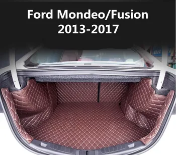 

Full Rear Trunk Tray Liner Cargo Mat Floor Protector foot pad mats for 13-17 Ford Mondeo/Fusion 2013-2016 2017 (6colors)