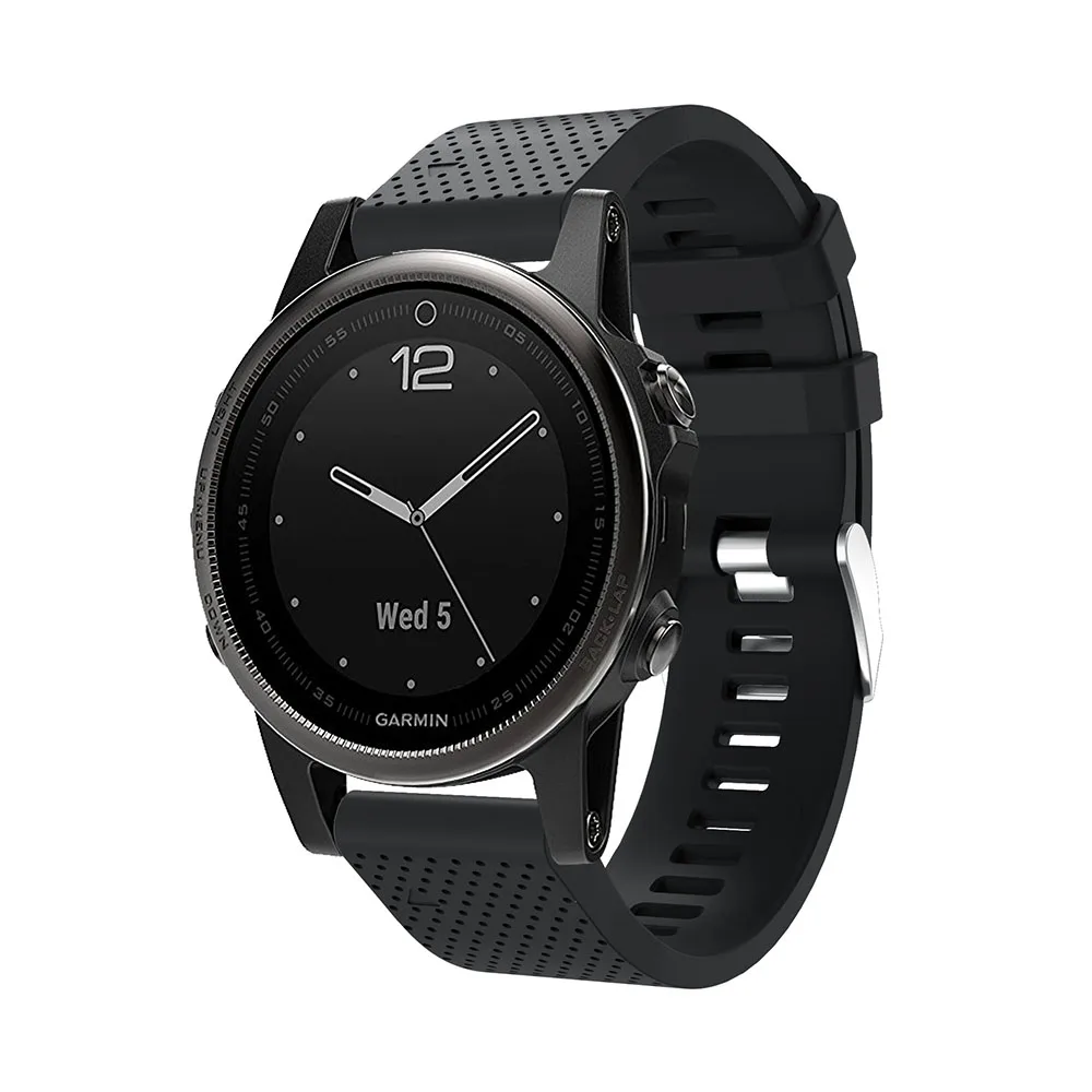  Silicagel Soft Bracelet Wrist Strap for Garmin Fenix 5S GPS Smart Watch band Replacement Silicone 2 - 32826470753