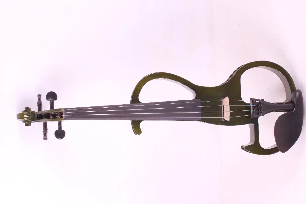 

4/4 Electric Violin 4 string dark green color #2 the item is the color if you need other color please tell me