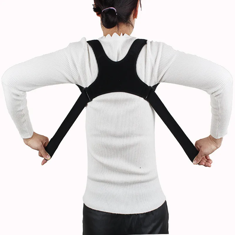Корректор осанки позвоночника Защита спины плечевая осанка коррекция полос Горбатой боли в спине корректор фиксатор регулируемый