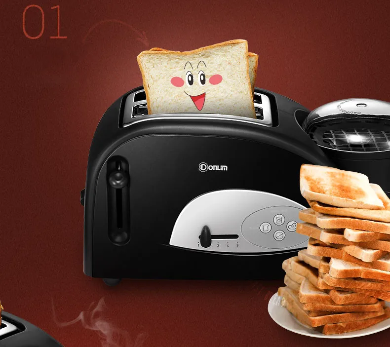 XB-8002 хлебопечка Бытовая хлебопечка полностью автоматическая хлебопечка Быстрый тостер для варки яиц 1 шт