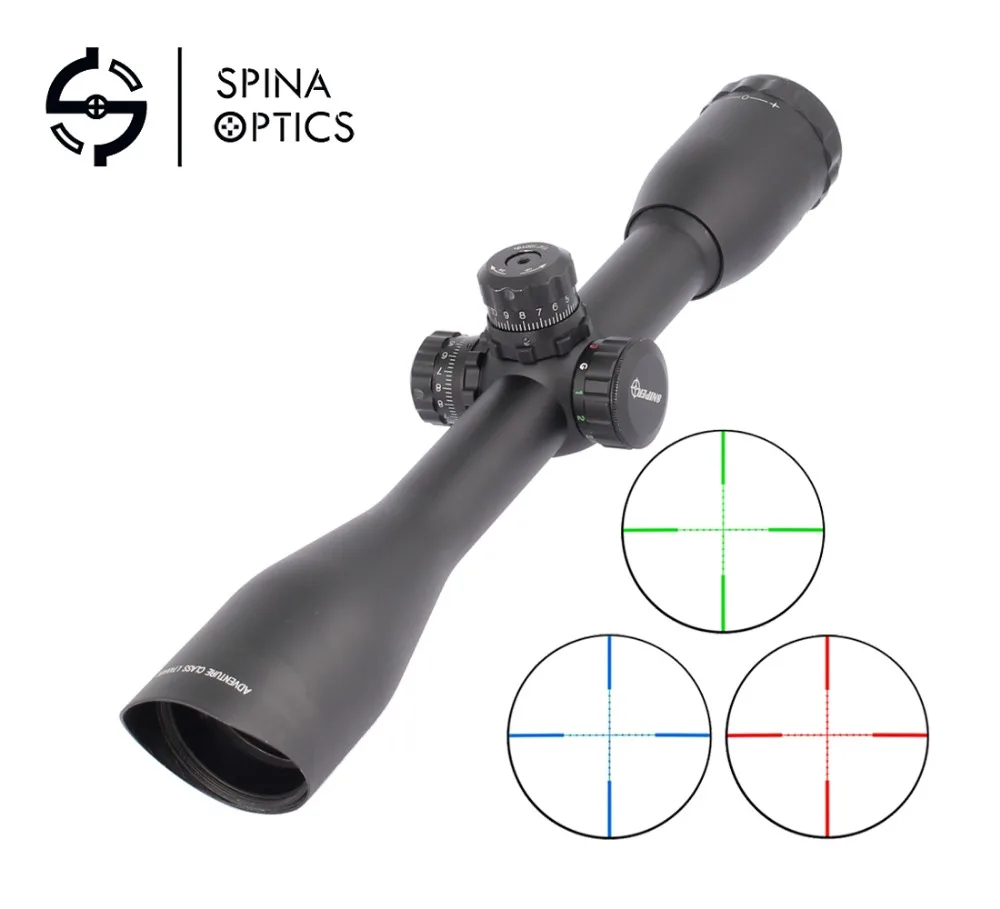 

SPINA OPTICS Tactical Optic Sight 4x40 sniper riflescope red/green/blue illumination mil-dot sight hunting scopes