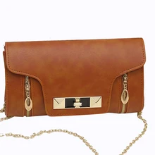 2016 Women’s Rivet Envelope Shoulder Bags Famous Designer PU Leather Crossbody Bag for Women Chain Messenger Bags Bolsa Feminina