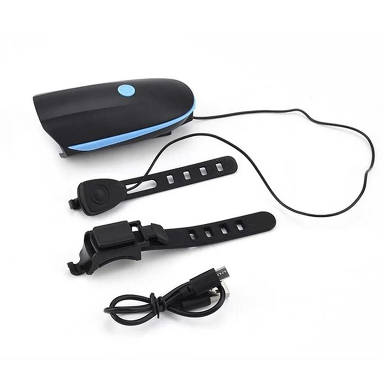 Best Bicycle Bell USB Charging Flashlight Bike Horn Light Headlight Cycling Multifunction Ultra Bright Electric 120db Horn Bell 5