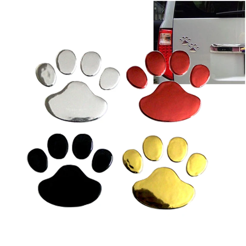 Cool 3D Animal Paw Print Stickers-1