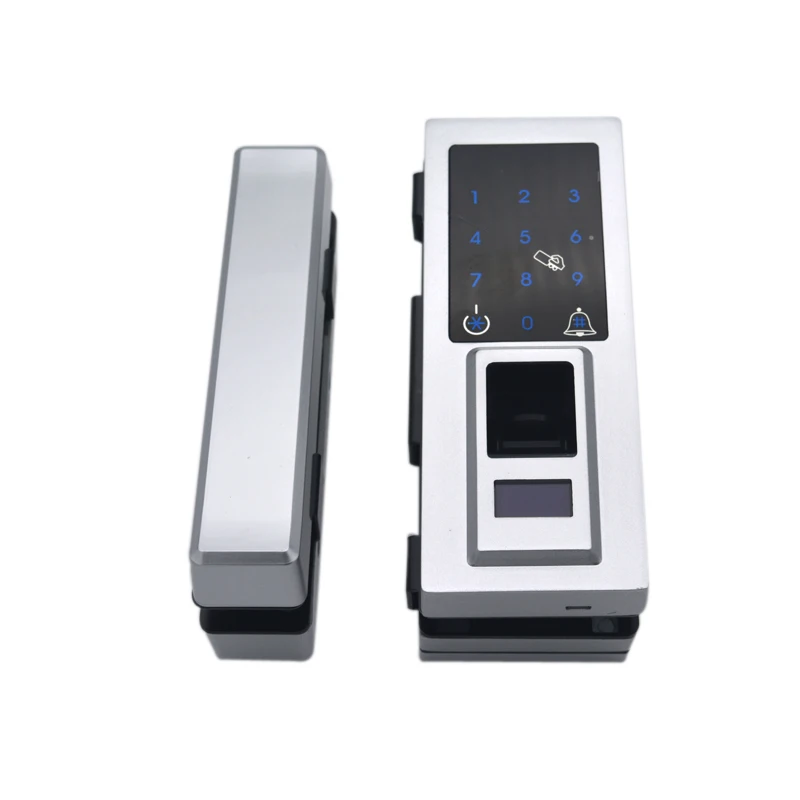 Electronic Digital Fingerprint Glass Door Lock with Touch Keypad For Frameless Glass Door 