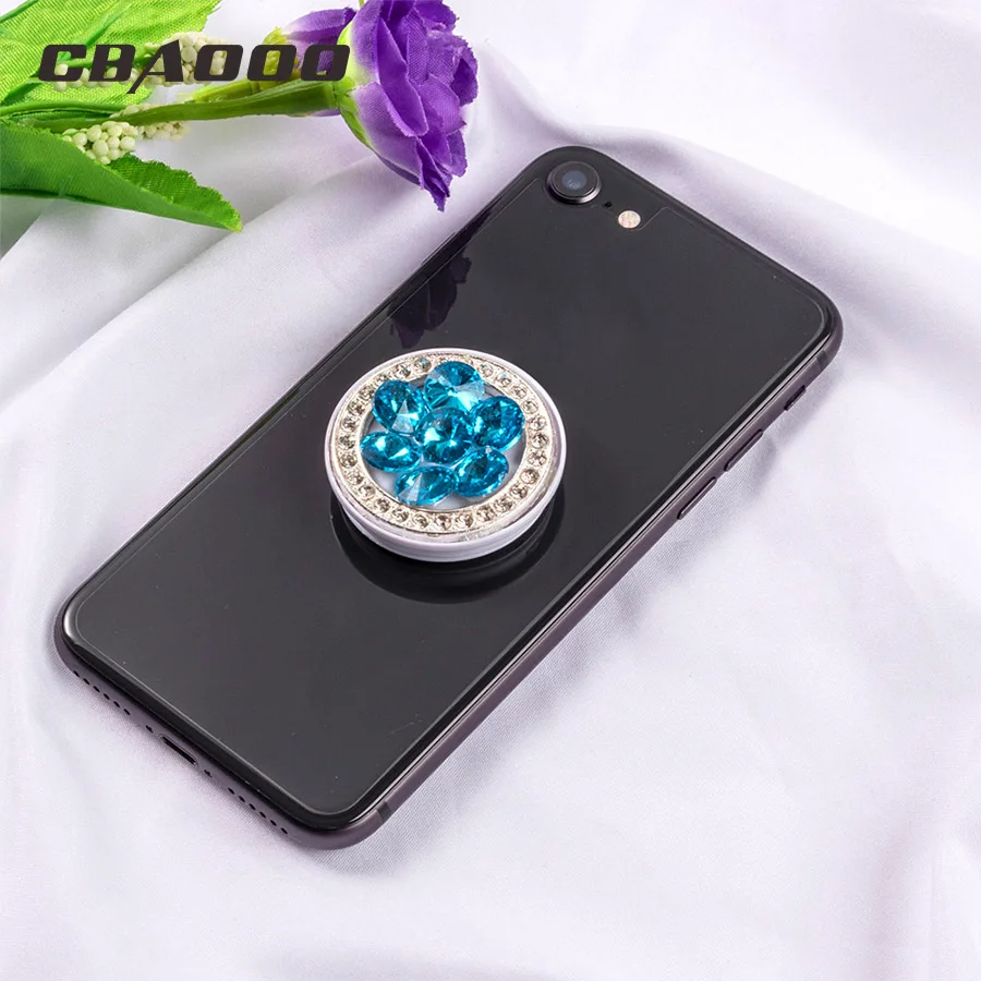 CBAOOO Finger Ring Phone Holder Glitter Popular Diamond Phone Holder Stander and Grip Mount Universal for iPhone for Samsung