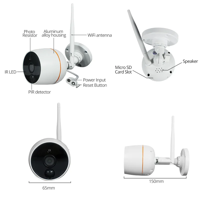 Wetrans безопасности камера системы видеонаблюдения 1080 P беспроводной IP NVR комплект