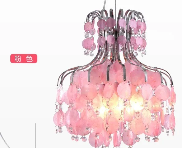 

Sea rock shells natural light Contracted rural, wrought iron crystal droplight, restaurant bedroom living room lighting FG276