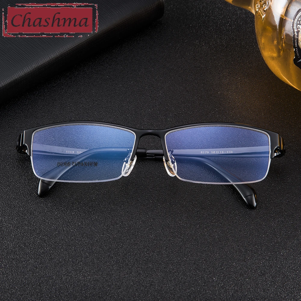 Мужские очки с длинными дужками Chashma оправа из чистого титана Gafas|temples eyeglasses|frame