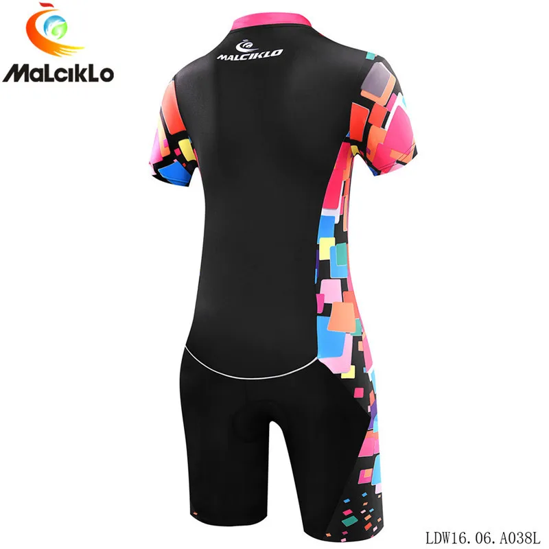 Malciklo ropa ciclismo Майо велосипедная одежда для женщин короткий рукав Велоспорт Джерси Набор Триатлон велосипед бег одежда для плавания
